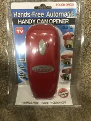 AUTOMATIC HANDY HANDS FREE CAN OPENER - RED (AS SEEN ON TV) NEW IN PACKAGE