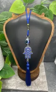 10” Lucky Evil Eye Hamsa Tassel Hanging Ornament Car New Free Ship B5710