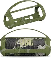 Silicone Cover Case for JBL Flip 6 Portable Bluetooth Speaker, Protective Carrying Case for JBL Flip 6 Speaker Accessories (Camo Case)