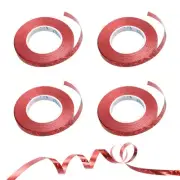 Curling Ribbon Crimped String 3/16" 11 Yards 4 Roll Red