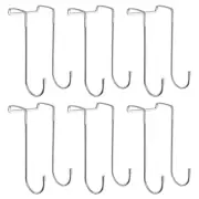 Cabinet Hooks,6pack 5.9" - Over The Door Drawer Cabinet Hook (Silver)