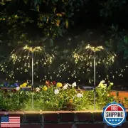 colcutee 2 Pack Solar Firework Lights 150 LED Create Magical Nights, Waterpro