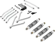 Spare Links and Shocks Absorber Kit for 1/24 RC Crawler Car Fcx24, Argent
