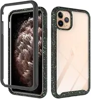 Transparent Hard PC Case Compatible with iPhone 11 Pro Max 6.5 inch Display Case,Crystal Clear Slim Protective Heavy Duty Cover Soft TPU Bumper Edges & Transparent Hard PC Back Hybrid Cases