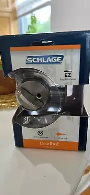 Schlage Century Deadbolt Lock Set Satin Nickel Finish