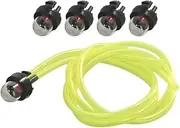 5Pcs Carburetor Oil Bubble Petrol Snap in Primer Oil Bulb Pump Kit Fit for Wa Pou Chainsaws Trimmer Carburetor Light Bulb