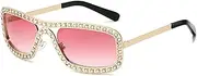 [JRLLFD] Fashion Luxury Women Sunglasses Men Metal Frame Gradient Lens Shades Uv400