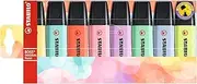 STABILO Highlighter BOSS ORIGINAL Pastel - Wallet of 8 - Assorted Colors