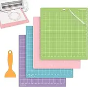 Fabric Cutting Mat, Non-Slip Craft Board, Precision Scrapbooking Pad, 30.5x30.5cm/12.01x12.01 Inches Adhesive Protection for Patchwork, Handicrafts PVC