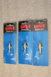 3 RAPALA JIGGING RAP LURES GYP W3 GREEN PERCH NEW IN PACKS