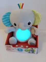 Bright starts Hug a bye Baby Elephant Plush Musical Light Up Toy Crinkle Ears