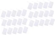 CRILSTYLEO 2sets Net Handmade Soap Face Body Shower Cleaning Elastic Mesh Box Foaming Cleansing Foaming Nets White 50pcs*2