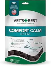 Vet's Best Comfort Calm Calming Soft Chews Dog Supplements | Dog Calming Aid Supports Dog Balances Behavior | Promotes Relaxation | 90 Day Supply