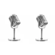 2X Retro Dynamic Vocal Microphone Vintage Mic Universal Stand for Live 8797