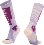 [Generic] Women Ski Socks Merino Wool Cold Weather Socks Thermal Knee High Socks