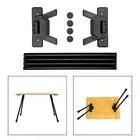 4Pcs Folding Camping Table Legs Foldable Desk Legs for Mini Computer Desk
