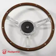 16" Laminated Wood Steering Wheel RestorationTriumph Spitfire TR4 w/ Horn