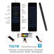 2.4G Wireless Colorful Backlit Mini Keyboard Voice IR Learning Remote Control Airmouse