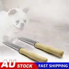 Stainless Steel Pet Hair Grooming Trimmer Rake Comb with Wooden Handle for Clean