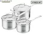 Scanpan 22033 Impact 3-Piece Saucepan Set