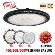 UFO 150W 200W 300W LED HIGH LOW BAY WORK LIGHT WAREHOUSE GROW FLOOD DOWN LAMP