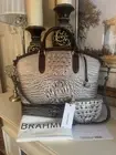 NWT Brahmin Leather SILVER LINING WINDERMERE Lg Duxbury Pretty Eye Britt Wallet