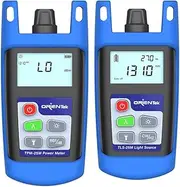 ORIENTEK Fiber Optic TPM-25 Optical Power Meter OPM+TLS-25M-S Optical Light Source OLS SM 1310/1550nm Live Fiber Optical Loss Test Tools