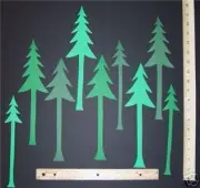 Tall Trees Die Cuts Paper Piecing Scrapbooking