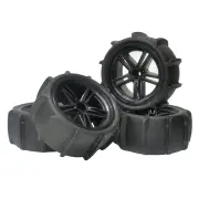 4PCS Sandy Beach Tires Wheels 12mm Hex for 1/10 1/12 9125 X03 F22A RC Car Vehicles Model Parts