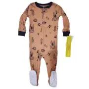 Carter's Baby Boy Brown Footed PJS, Sizes 12M, 18M, 24M