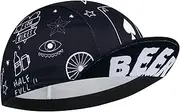 [Corsehild] Beer Cycling Hat Under Bicycle Helmet Caps for Unisex Cycling Hat, Bee-20, One Size