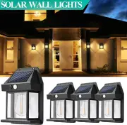 Solar Light Motion Sensor LED Security Wall Yard Garden Outdoor Flood Lamp