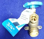 SharkBite 24623LF 200 PSI Push-to-Connect Garden Valve 3/4 x 3/4 Dia.