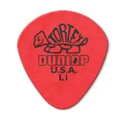 6 Pack of Dunlop Tortex Jazz Round Tip Light/Red L1 - 472RL1