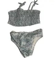 Baby Gap Micro Floral 2 Piece Swimsuit Bikini Size 3 years 3T Blue Green NWT