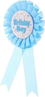 OFFIGAM Happy Birthday Rosette Award Pin Badge Tinplate Ribbon Brooch for Birthday Parties Festive Celebrations Unique Decorative Badge for Memorable Events