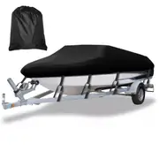 V-Hull Boat Cover 17ft-19ft / 5.2m-5.8m Trailerable 210D Heavy Duty Waterproof
