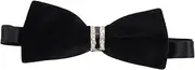 [ANDRESLAD] Men's Bow Tie Black Tie Ties Black Bowtie Mens Dress Tie Party Bow Tie Velvet Wedding Bow Tie Men Prom Bow Tie Velvet Bow Tie Women Unique Bow Tie Men Bow Tie Velvet Cloth
