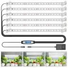 Full Spectrum 360 LEDs Grow Light Strip 16 in with Timer & Dimmable Levels