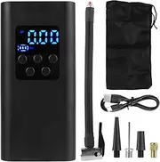 Tire Air Pump Portable Inflator Digital JN8055 LCD Display 150PSI 50W, Compatible with Car Motorcycle Bicycle Ball Air Compressor