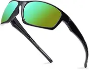 [DEAFRAIN] Polarized Sports Sunglasses for Men Women Running Fishing Driving Cycling Shades UV Protection