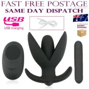 Remote Sex Toy Prostate Massager Anal Plug USB Ass Anchor Butt Male Vibrator Men