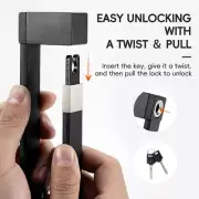 ROCKBROS Folding Bike Lock Heavy Duty Anti Theft Smart Secure Guard with Keys