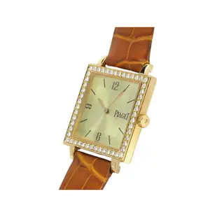 【久大御典品】PIAGET(伯爵)錶 女錶 石英錶 50930 18K金750殼 原廠真品 精鑲鑽圈 編號:A72916