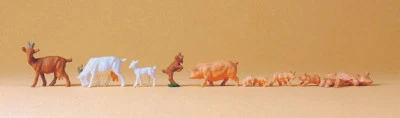 HO scale PREISER 14162 GOATS , HOGS and PIGLETS : 1/87 scale Farm Animal Figures