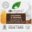 Dr Organic Shampoo & Conditioner Bar Coconut & Orange Curly&Thick Hair - 75g
