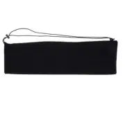 Black Badminton Racket Cover Racquet Bag with Adjustable Shoulder hold 2 rackets