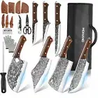14 Kitchen Knife Block Set Professional Stainless Steel Chef knife Sharp Cleaver