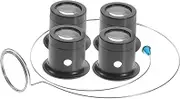 HORIALENCE 1Set Jeweler Magnifier with Ring Practical Watchmaker's Inspection Loupe for Jewelry and Watch Repair Durable Comfortable Design for Visual Effect