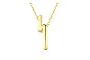 ANGORA 18K Gold Layered Sterling Silver Eternal Lightening Bolt Necklace